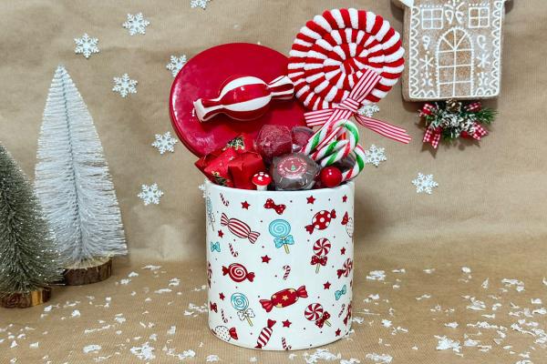 Candy Cane Jar